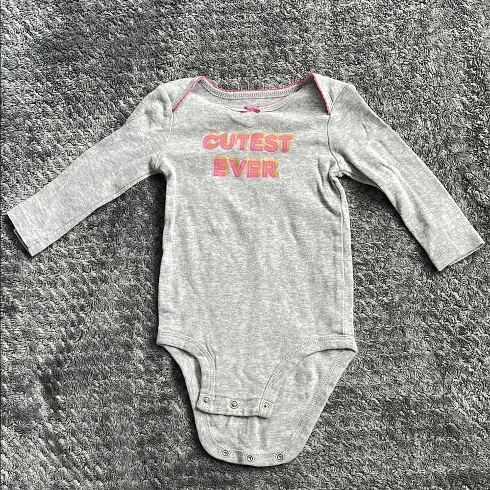 Carter's Gray and White Bodysuit Set for Babies